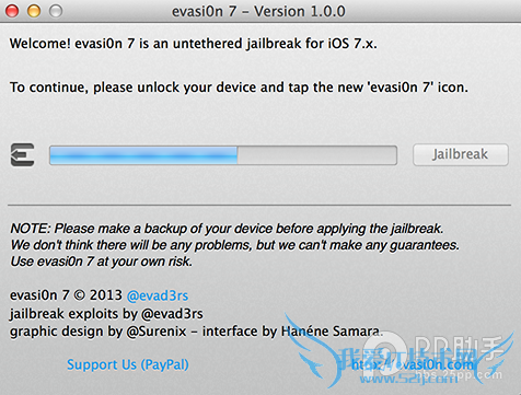Mac版ios7.x完美越狱工具Evasi0n v1.0图文越狱教程