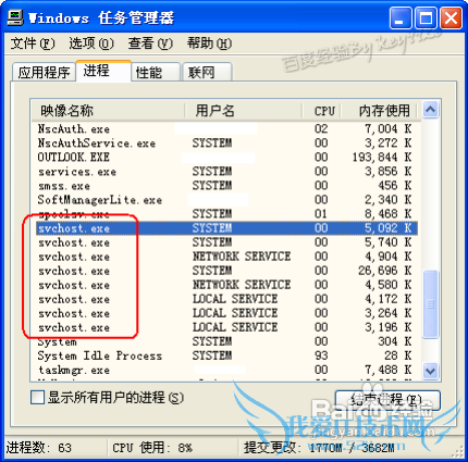 多个svchost.exe占用cpu怎么办 三联教程