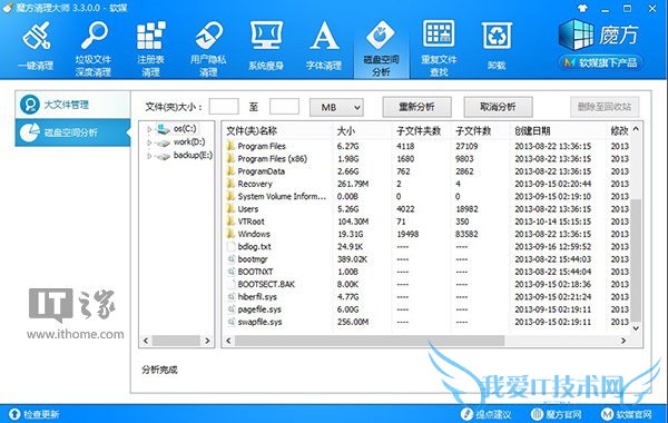 Win8/8.1/Win7揪出C盘空间占用的真凶 三联