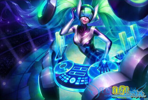 LOL听队友琴女终极皮肤DJ娑娜音乐