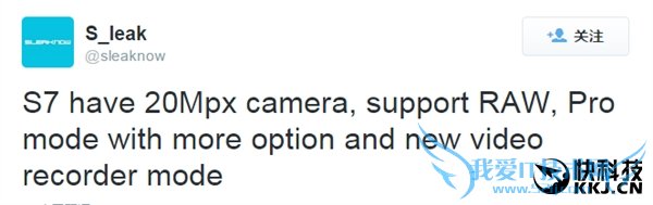 Galaxy S7ͷ˵2000֧RAW