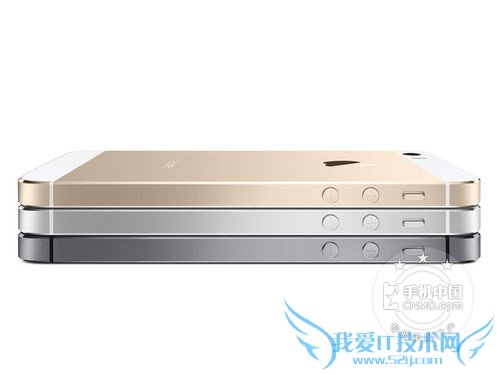 图为 苹果iPhone 5s 侧面