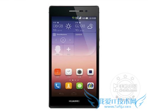 图为 华为Ascend P7 正面