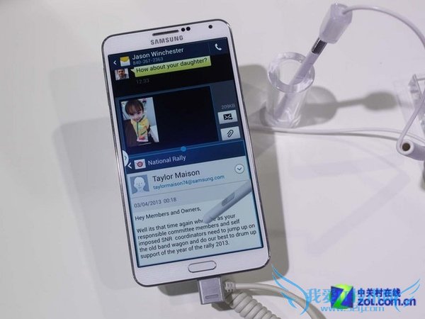 图为三星GALAXY Note3 N9005