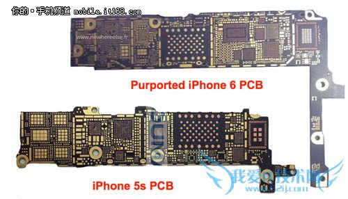 ▲前后两款手机排线对比