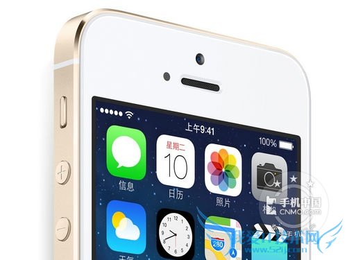 图为:苹果iPhone5S局部图