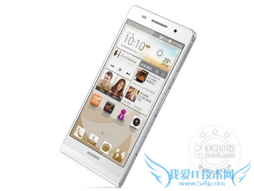 图为:华为Ascend P6 正面图片