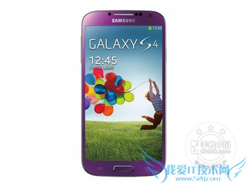 图为 三星 GALAXY S4 正面