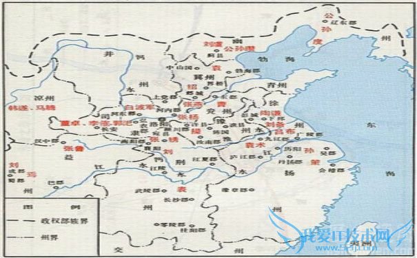 袁术地盘示意图 袁术地盘示意图