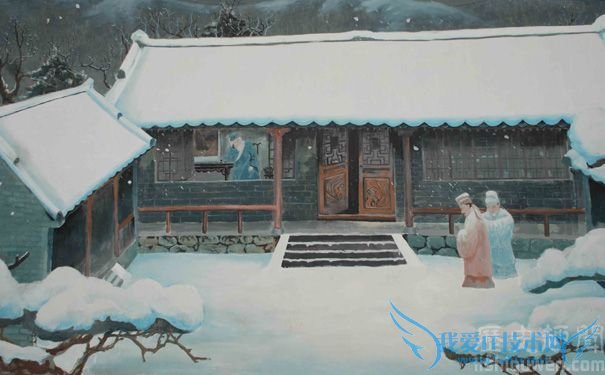 杨时见程颐于洛图片 杨时见程颐于洛图片