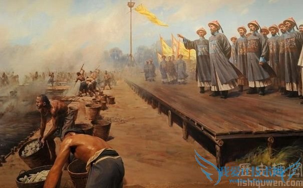 林则徐虎门销烟场景 林则徐虎门销烟场景