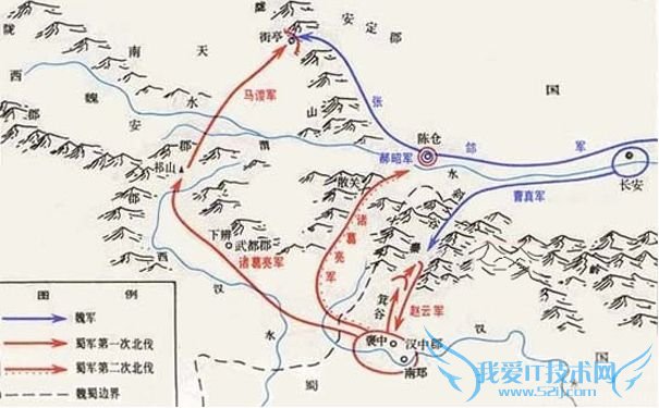 街亭之战地图 街亭之战地图