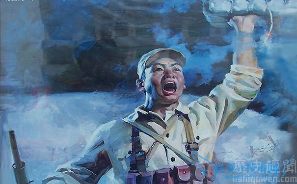 根据董存瑞炸碉堡创作的绘画 根据董存瑞炸碉堡创作的绘画