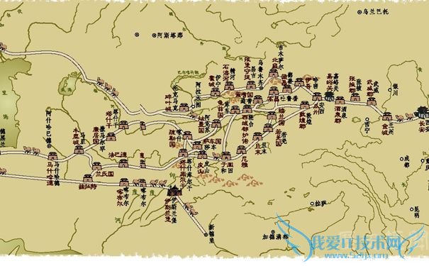 张骞出使西域 路线图 张骞出使西域 路线图