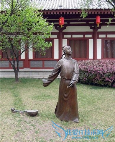 陈子昂摔琴雕塑 陈子昂摔琴雕塑
