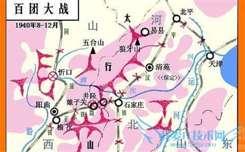 百团大战示意图 百团大战示意图