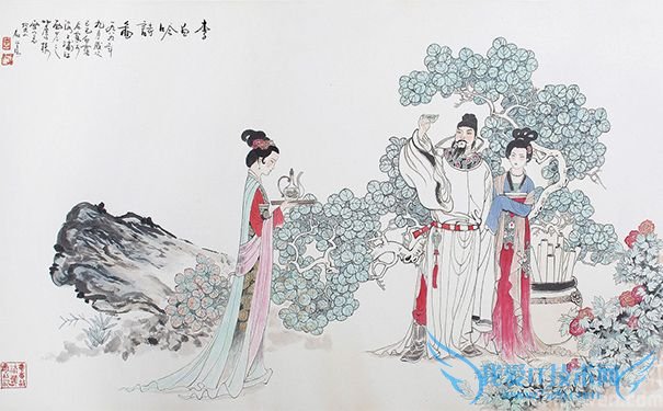 李白吟诗图 李白吟诗图