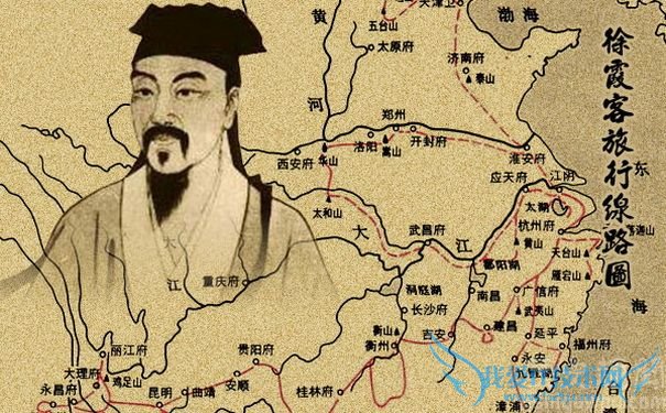 旅行家徐霞客出游路线图 旅行家徐霞客出游路线图