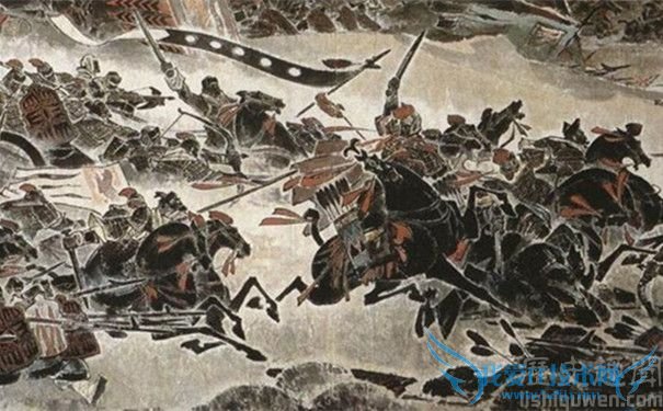 彭城之战的壁画 彭城之战的壁画