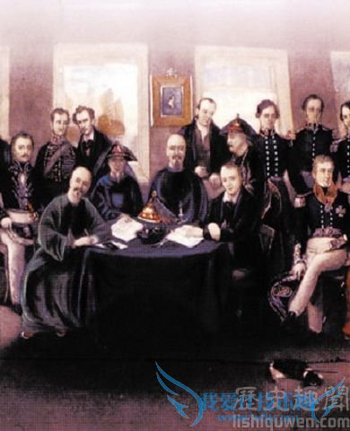 南京条约签订现场 南京条约签订现场