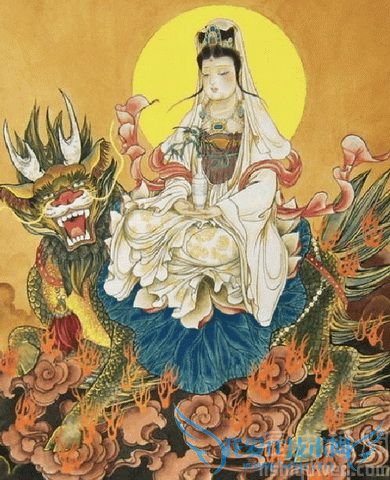 骑犼观音 骑犼观音