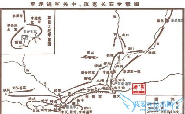 李渊起兵路线图 李渊起兵路线图