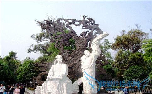 王勃石像照 王勃石像照