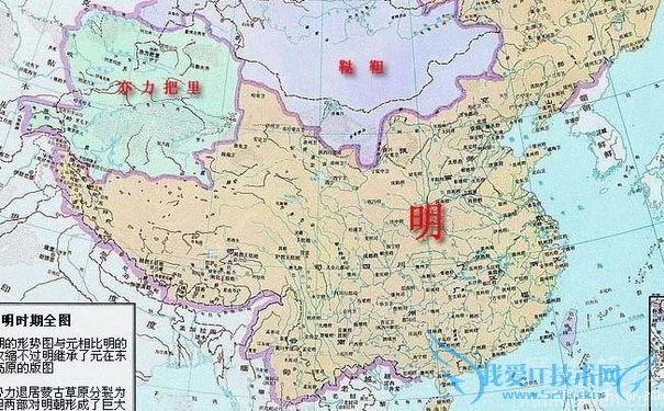 明朝疆域图 明朝疆域图