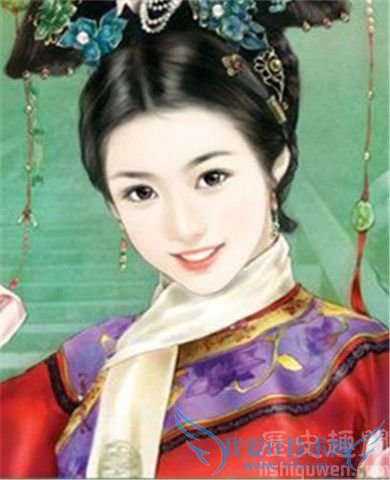 清朝和硕和惠公主画像 清朝和硕和惠公主画像