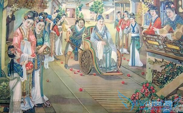 掷果盈车 掷果盈车