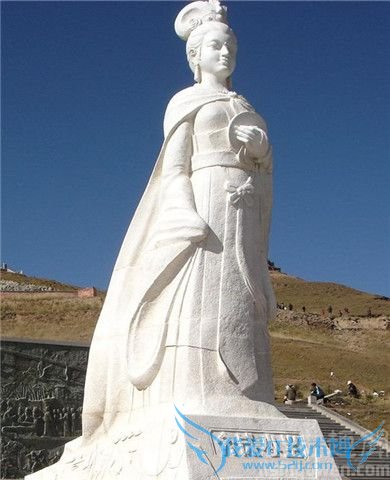 文成公主石像照