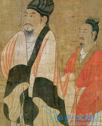 陈叔宝(左)画像 陈叔宝(左)画像