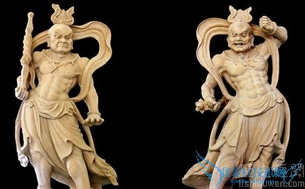 哼哈二将雕像 哼哈二将雕像