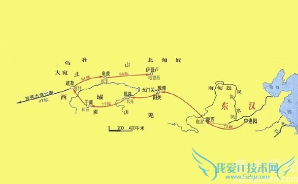班超派甘英出使大秦图 班超派甘英出使大秦图