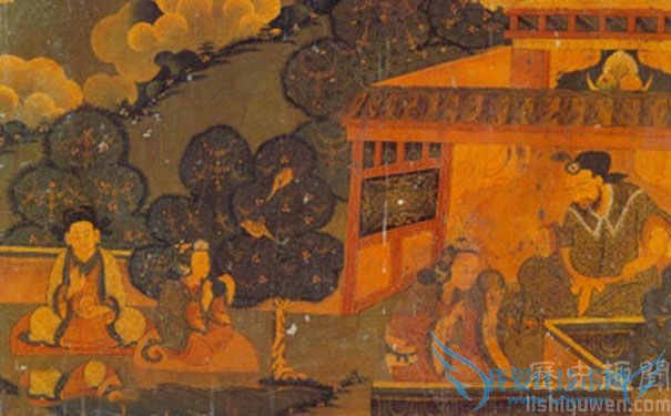 金城公主照镜图 金城公主照镜图