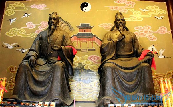 李淳风与袁天罡雕像 李淳风与袁天罡雕像