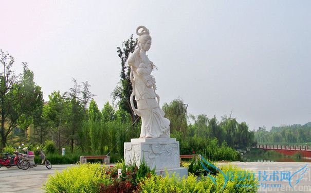 寒亭嫦娥奔月雕像 寒亭嫦娥奔月雕像