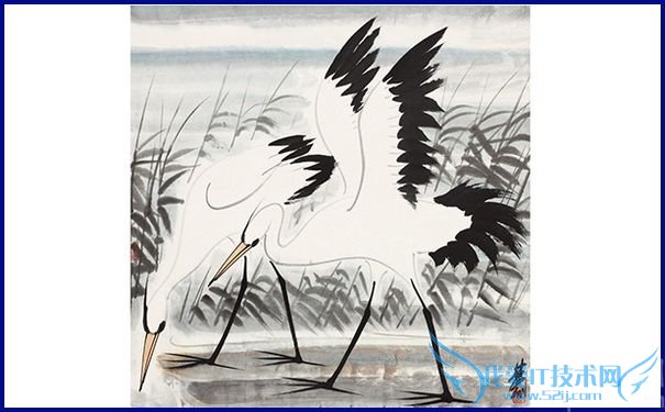 林风眠《双鹭》 林风眠《双鹭》