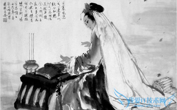 蔡文姬抚琴图 蔡文姬抚琴图