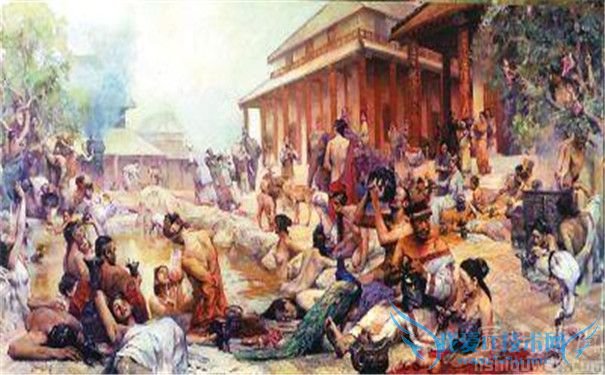 酒池肉林像 酒池肉林像