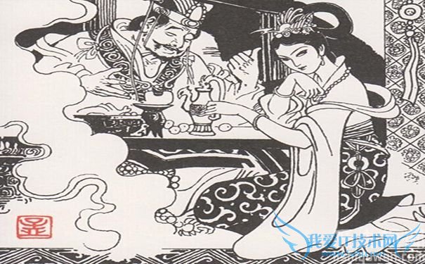 商纣王与妲己图 商纣王与妲己图