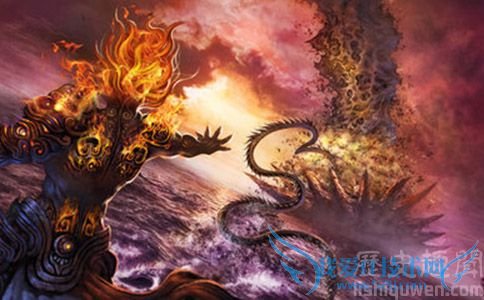 共工怒触不周山插画 共工怒触不周山插画