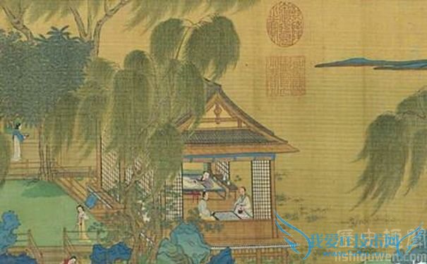 《蓬莱仙弈图》局部图片 《蓬莱仙弈图》局部图片