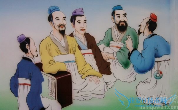 孔子讲学图 孔子讲学图