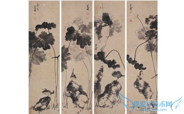 八大山人的《竹石鸳鸯》 八大山人的《竹石鸳鸯》