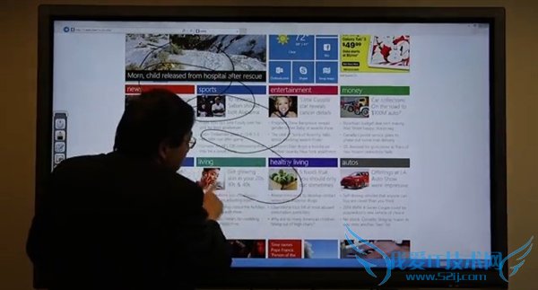霸气Win8.1触屏PC:84英寸+4K屏幕