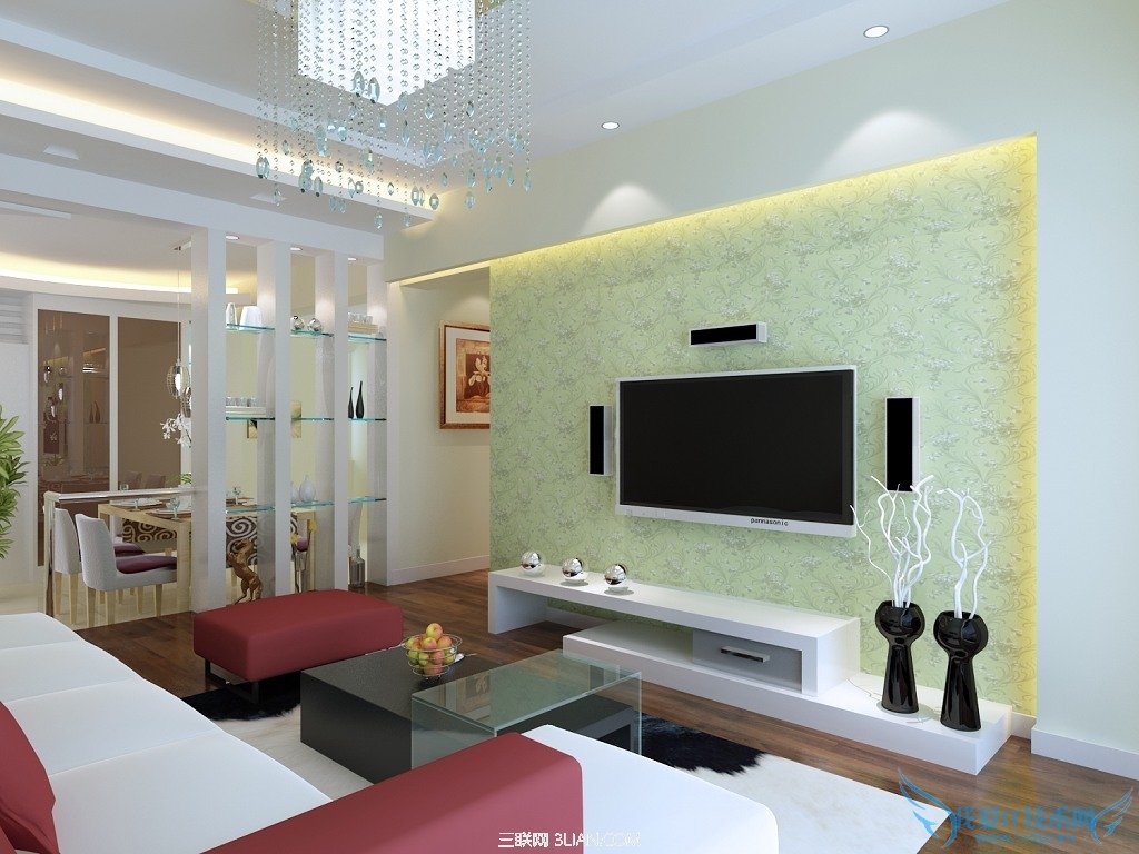 客厅壁纸的4个搭配技巧 52IJ