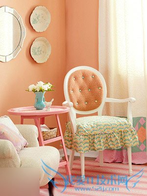 韩式田园风格客厅效果图