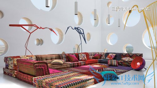 罗奇堡沙发,花间色彩极致的追求 52IJ