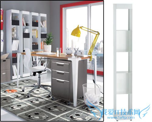 白色单元组合书架